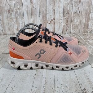 On Running Cloud X Rose Orange Womens Sneakers 60.98691 Size 9